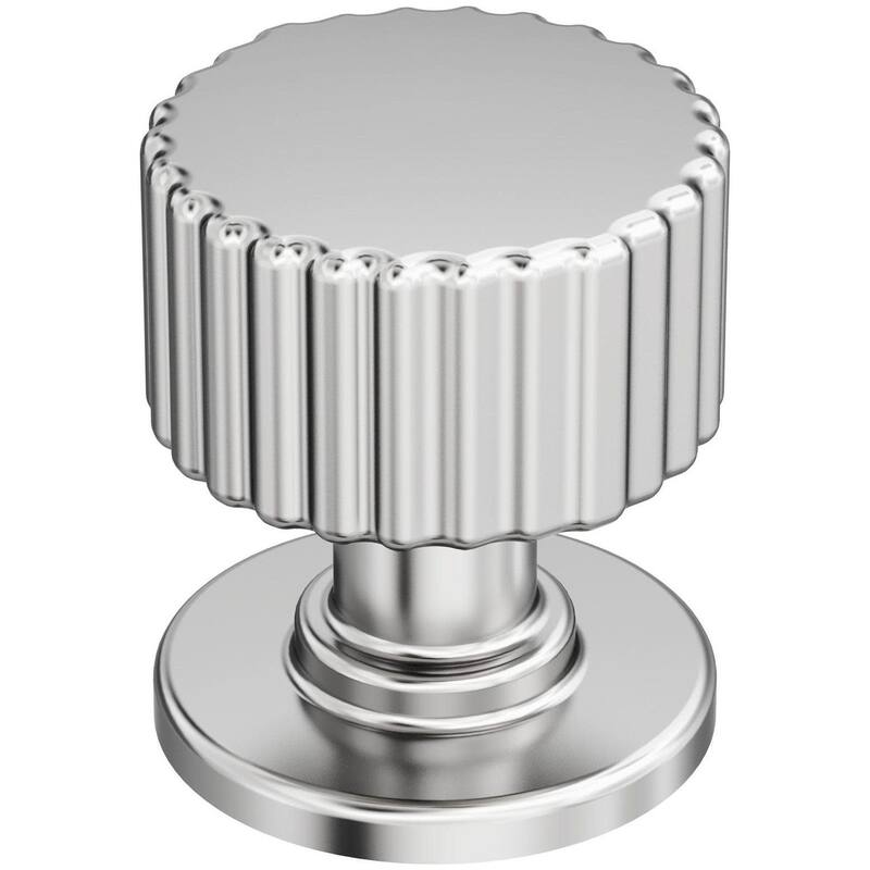 Amerock BP37652 Ballard 1-1/8" Fluted Mushroom Cabinet Knob - Polished Chrome