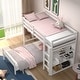 preview thumbnail 7 of 27, Costway Twin Over Twin Loft Bunk Bed Wood w/Bookcase Guardrail Ladder - 79.5'' x 44'' x 58.5''
