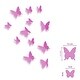 preview thumbnail 3 of 1, Walplus 3D Pink Butterflies Wall Stickers Wall Decoration DIY Art Room