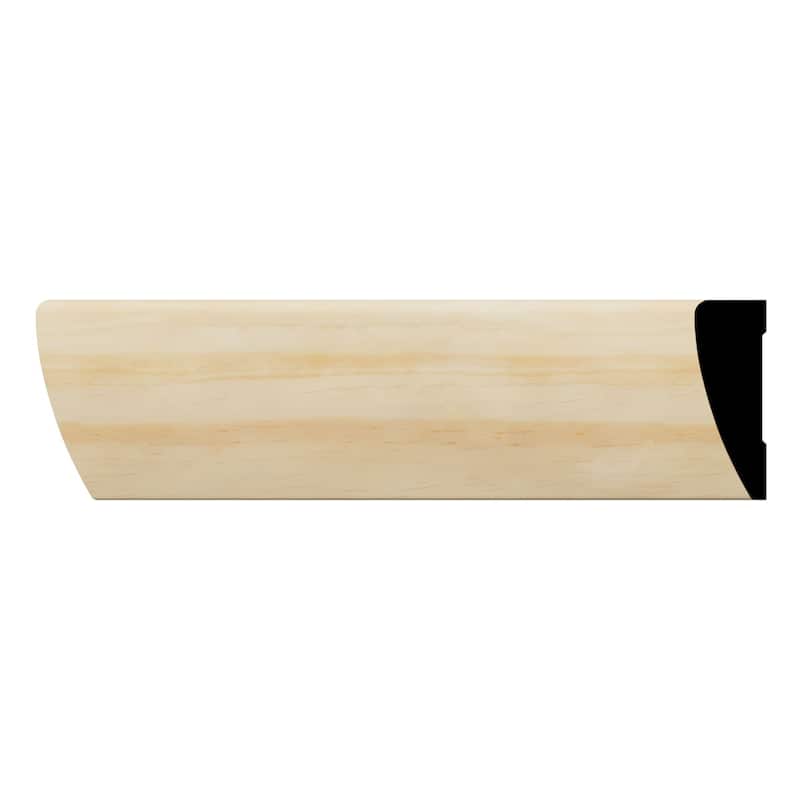 WM327: 11/16-in D x 2-1/4-in W x 96-in L Americraft Solid Hardwood Stain Grade Modern Casing Moulding - Pine