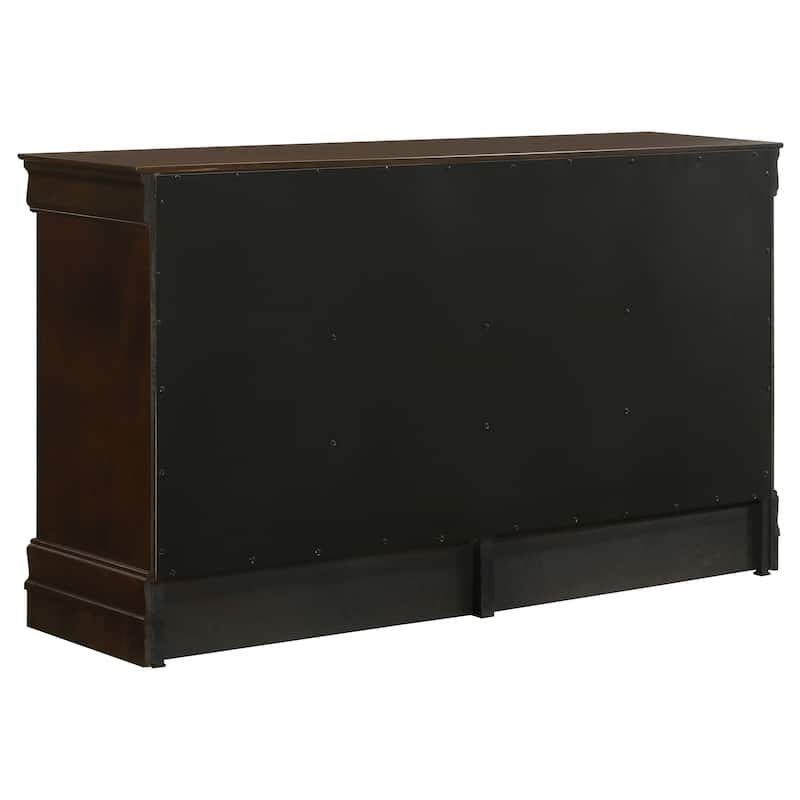 Louis Philippe Panel Bedroom Set Cappuccino