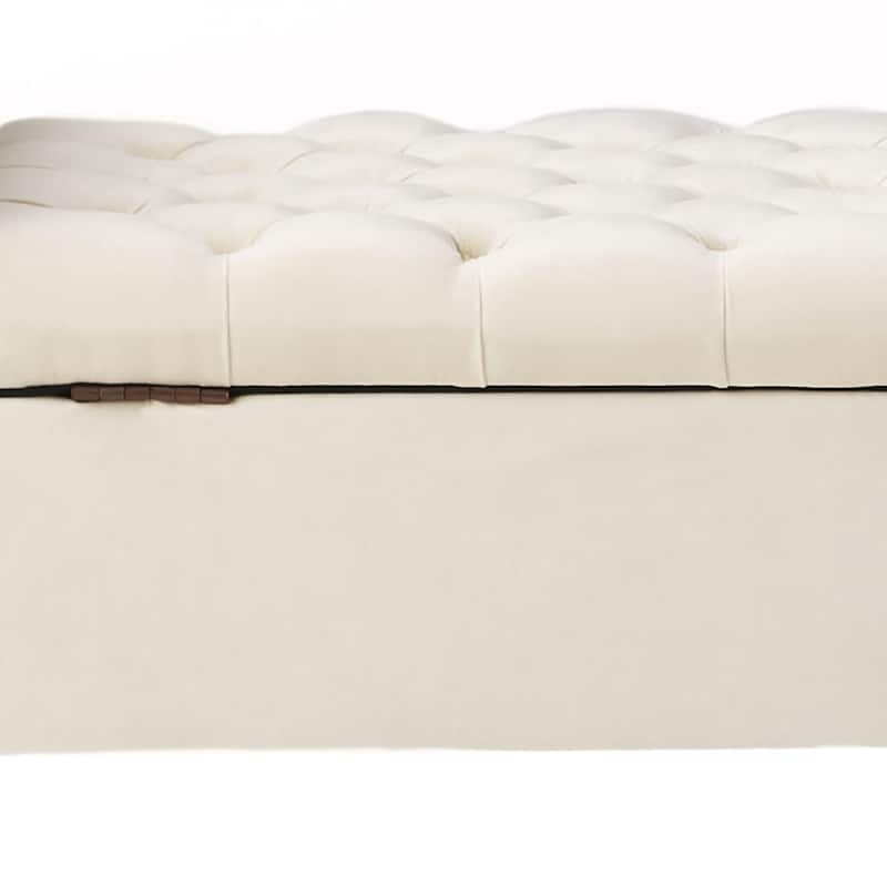 Modern Stylish Upholstered Storage Bench with Flip Top