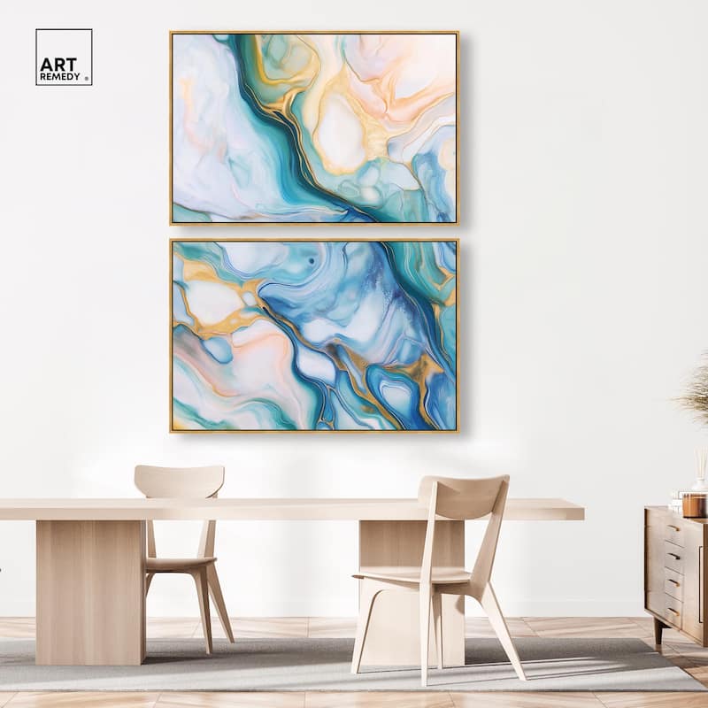 Visions Pastel I Canvas Set of 2 by Art Remedy