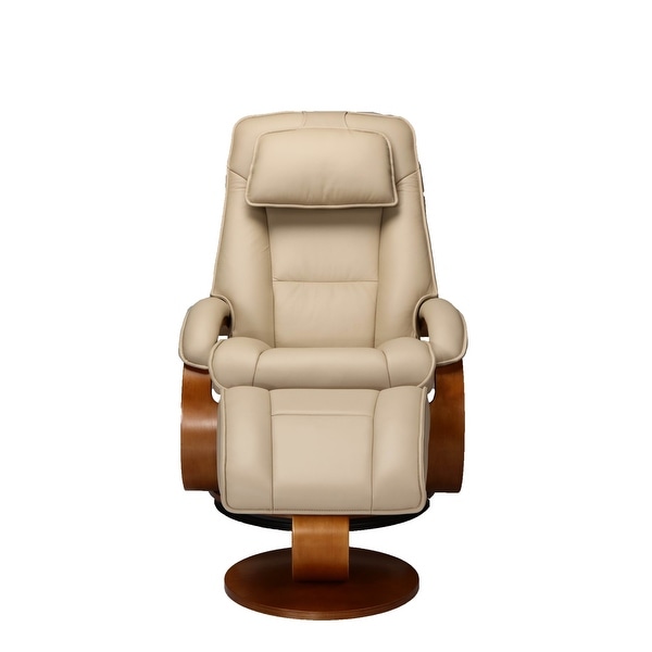 Top grain Leather Swivel Recliner with Ottoman On Sale Bed