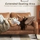 preview thumbnail 11 of 42, AECOJOY 79" Faux Leather Couch for Living Room, Loveseat Small Sofa, Indoor Modern Sofa for Apartment Office