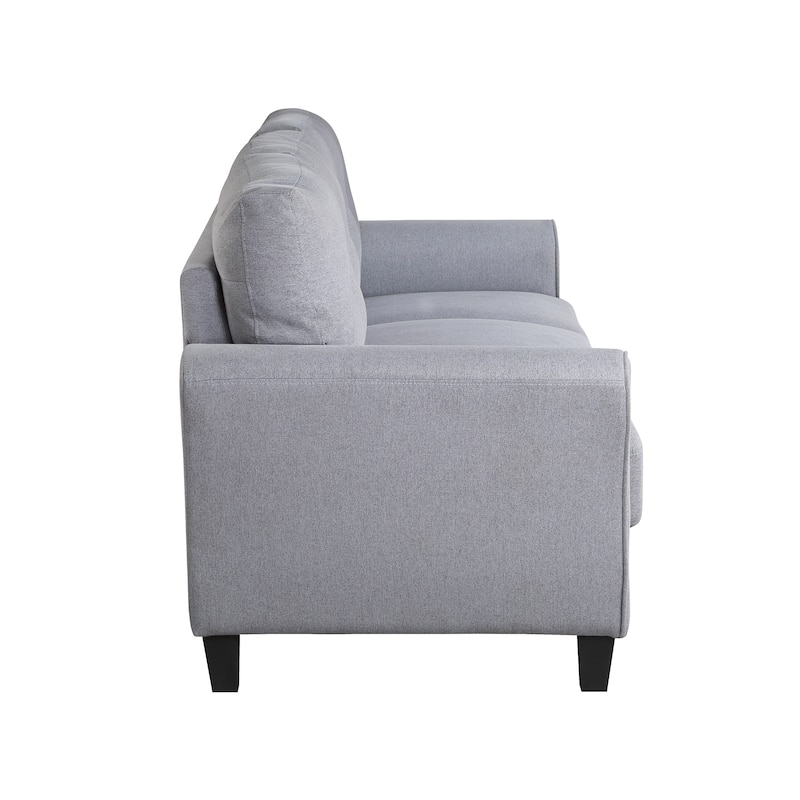 3-Seater Linen Upholstered Sofa with Durable Frame and Comfortable Foam Cushions