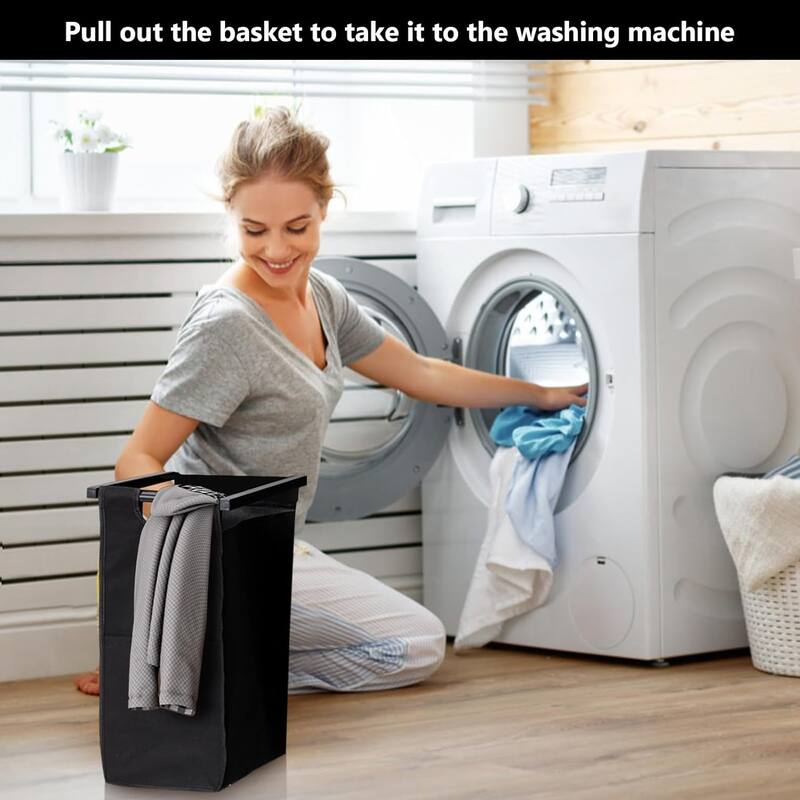 Laundry Hamper with 2 Pull-Out and Removable Bags