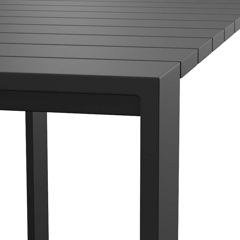 Tahoe 59 Inch Rectangle Outdoor Aluminum Bar Table