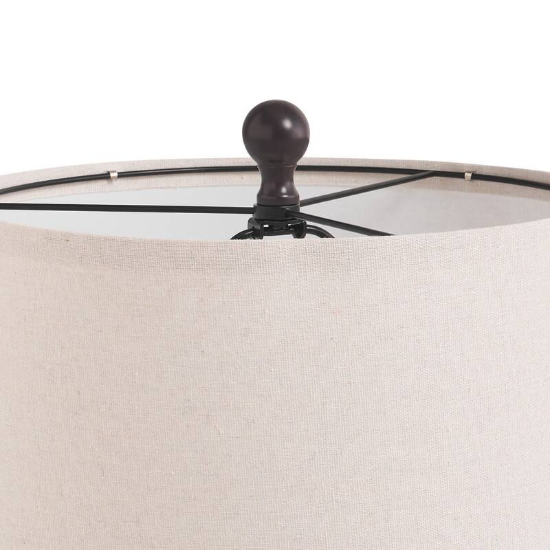 KAWOTI 25.62 inch Table Lamp Set with USB Ports, Bulbs(Set of 2)