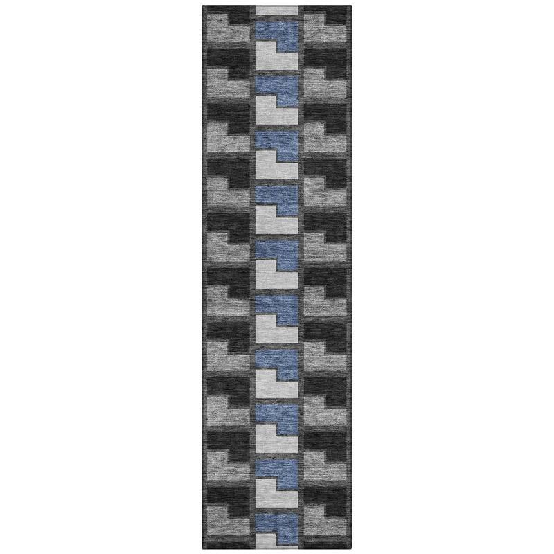 Machine Washable Indoor/ Outdoor Contemporary Kaylee Chantille Rug