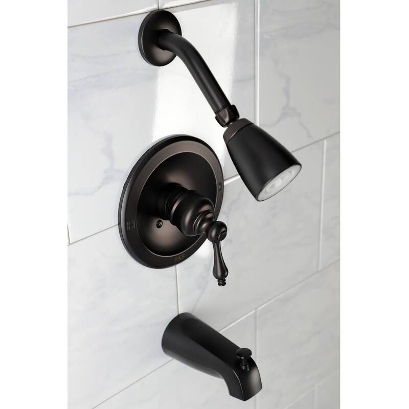Kingston Brass Tub and Shower Trim Package with 1.8 GPM Single