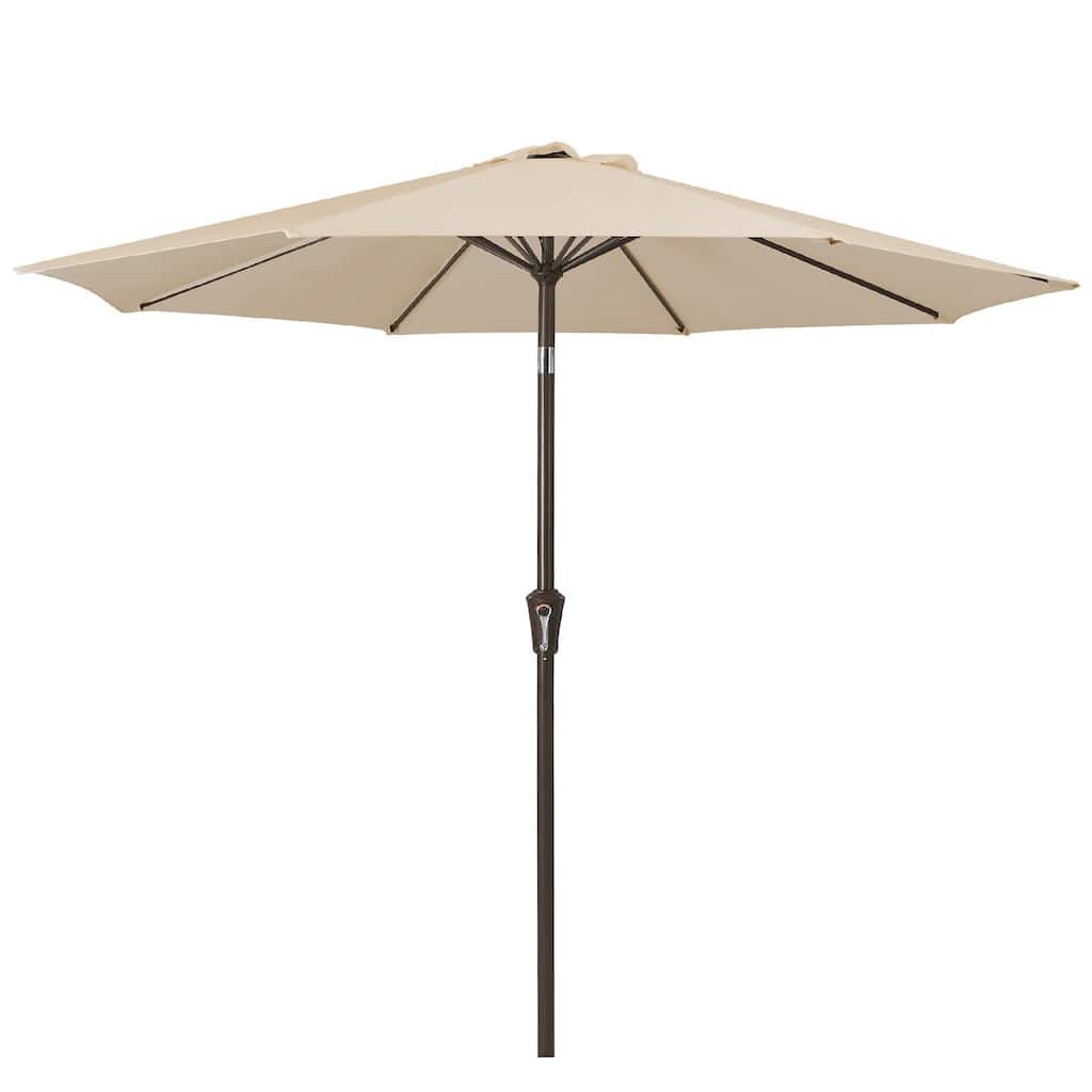 10ft Patio Market Umbrella with Crank & Tilt,UV-Risistant