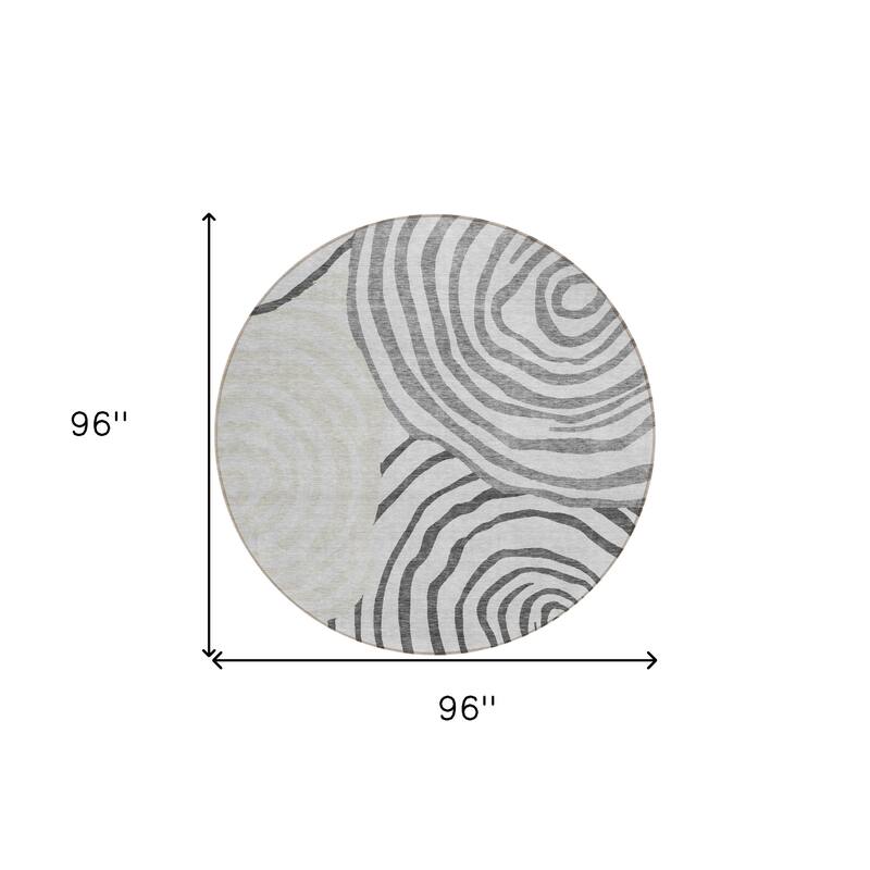 HomeRoots Abstract Transitional Rectangle Outdoor Rug