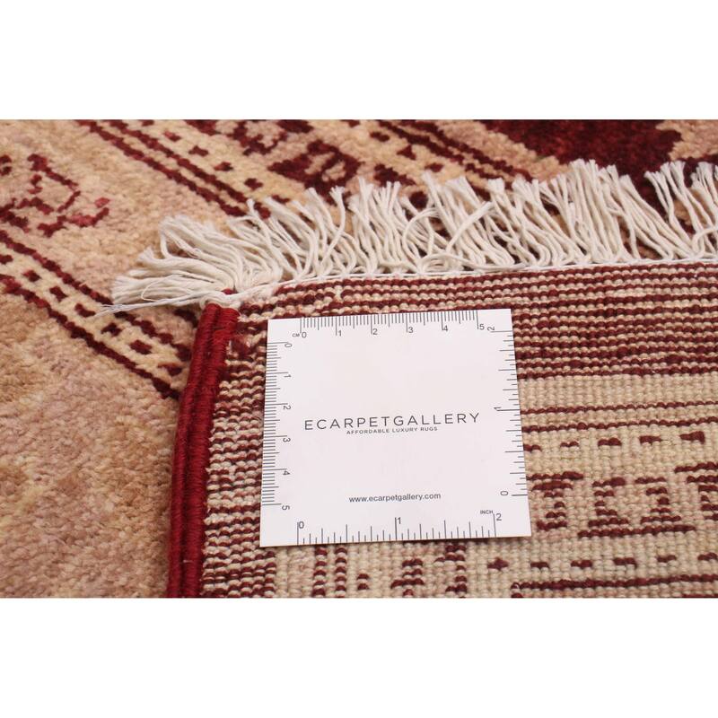 ECARPETGALLERY Hand-knotted Peshawar Oushak Red Wool Rug - 8'0 x 10'3
