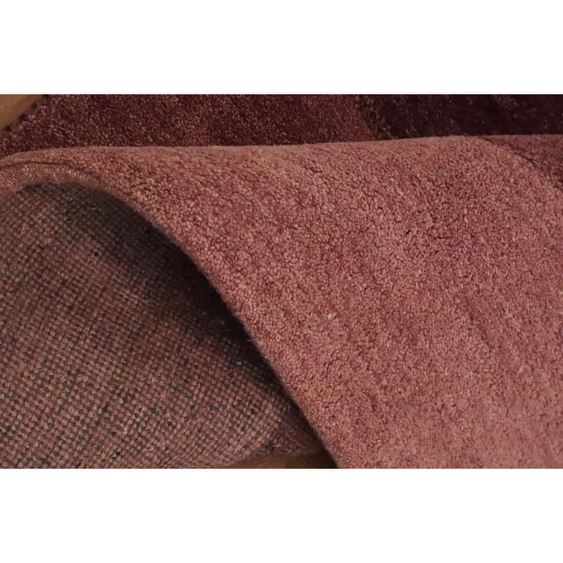 Hand Knotted Oriental 100% Wool Carpet Modern Stripe Multi-Colored Gabbeh Area Rug - 6' 5'' X 4' 6''