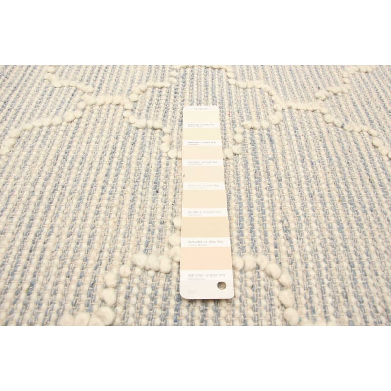 ECARPETGALLERY Braid weave Sienna Cream Wool Rug - 5'1 x 7'5