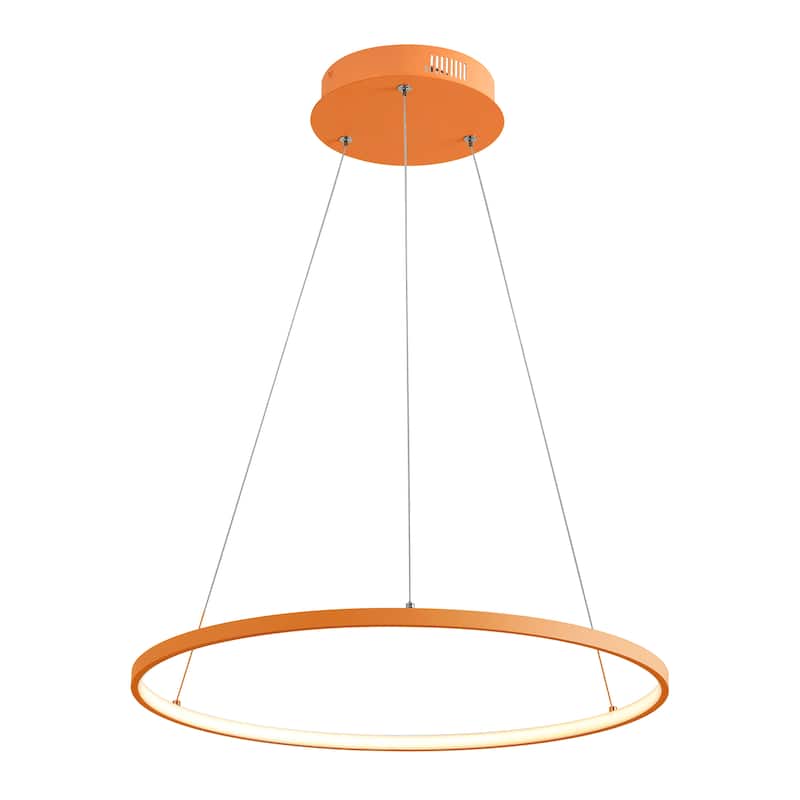 Kinsley Modern Bohemian Iron Integrated LED Pendant by JONATHAN Y