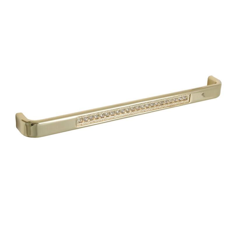 Utopia Alley Gleam Pull Handle - Decorative Cabinet Gold Drop Pull Handles, 7.5" Center to Center
