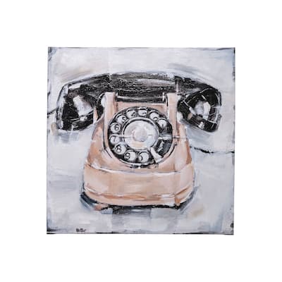 Retro Phone IV (30 x 30) Canvas Art Print