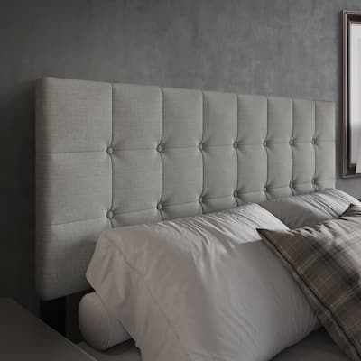 CraftPorch Classic Button-Tufted Rectangle Upholstered Headboard