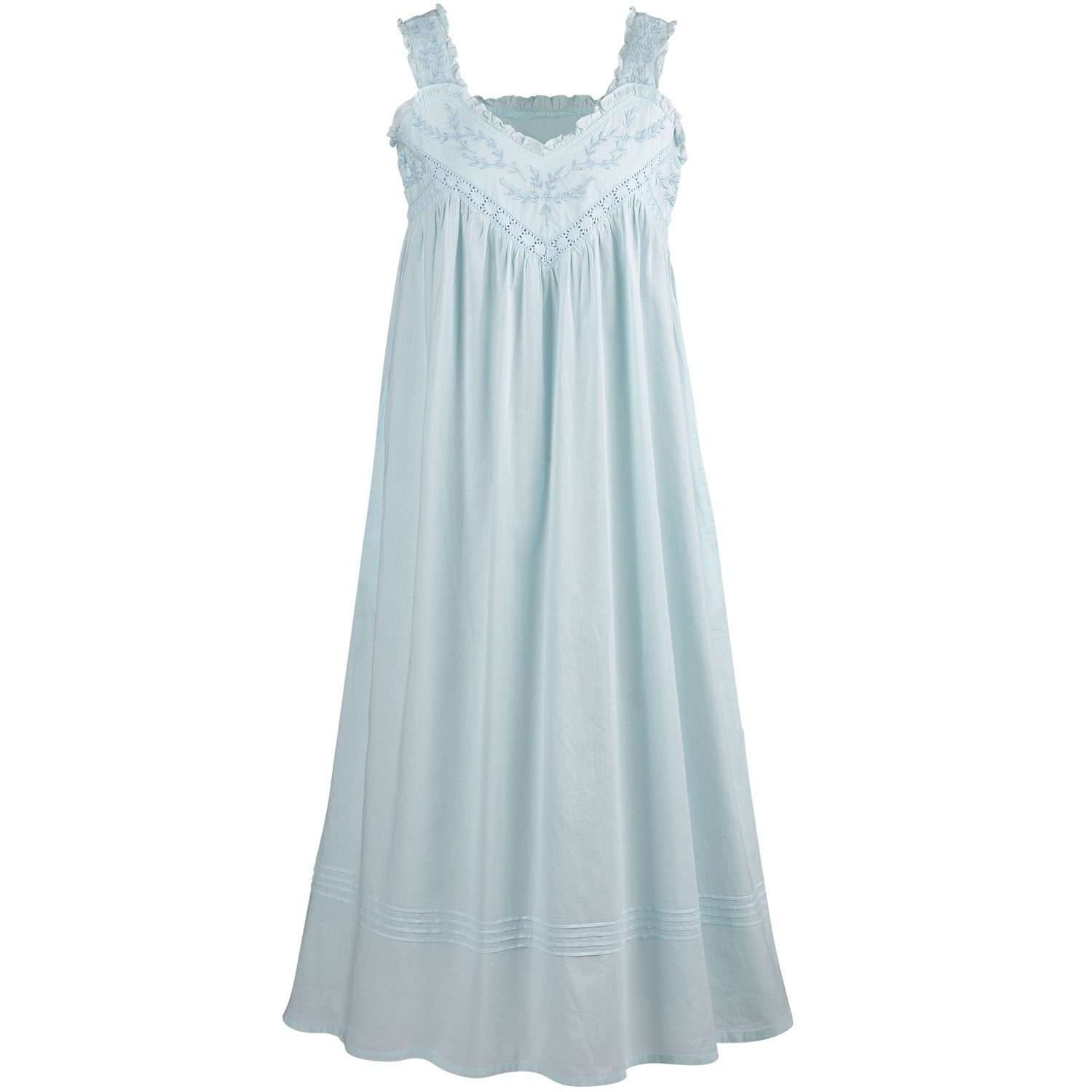 Shop La Cera Cotton Chemise Lace V Neck Nightgown With Pockets
