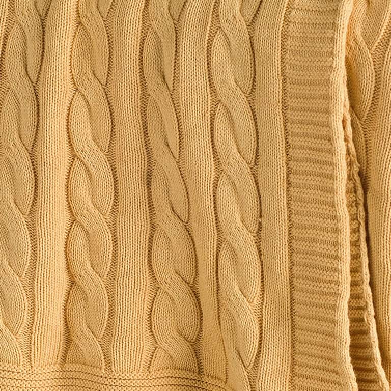 Rizzy Home Cable Knit Sweater Throw