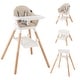 preview thumbnail 5 of 35, Costway 6-in-1 Convertible Wooden Baby Highchair Infant Feeding Chair - See Details Beige