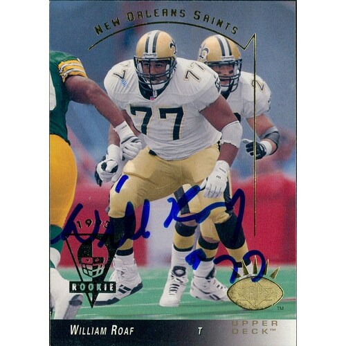 Shop Signed Roaf William New Orleans Saints 1993 Upper Deck
