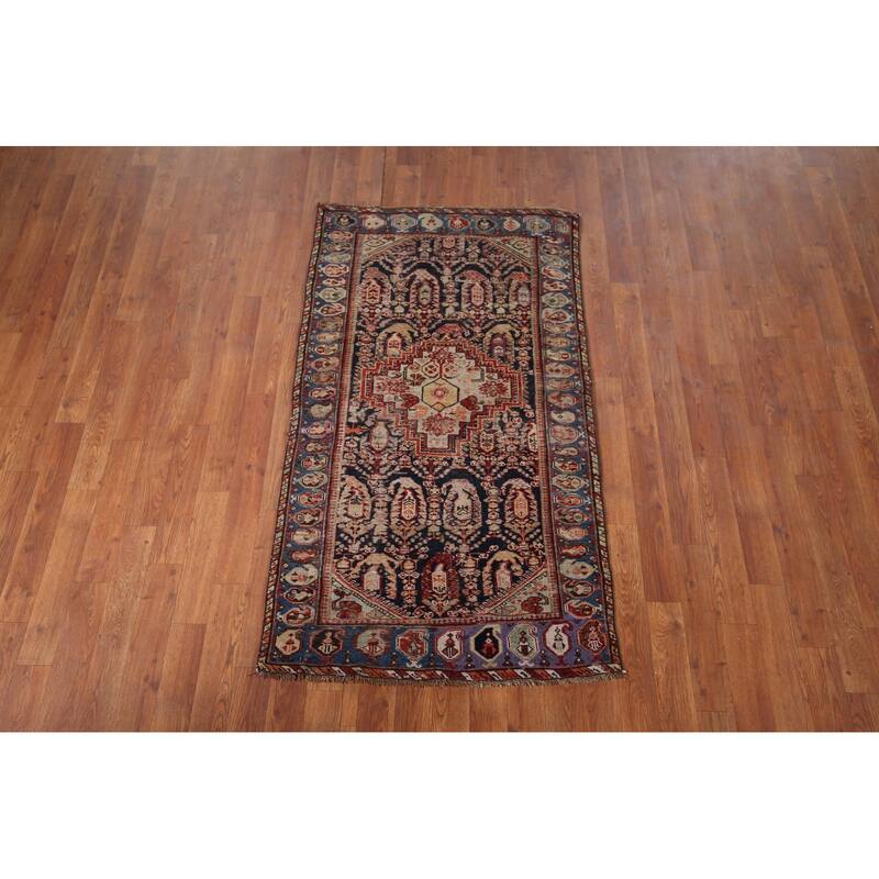 Vegetable Dye Kazak Accent Rug Hand-Knotted Wool Carpet - 2'8" x 4'11"
