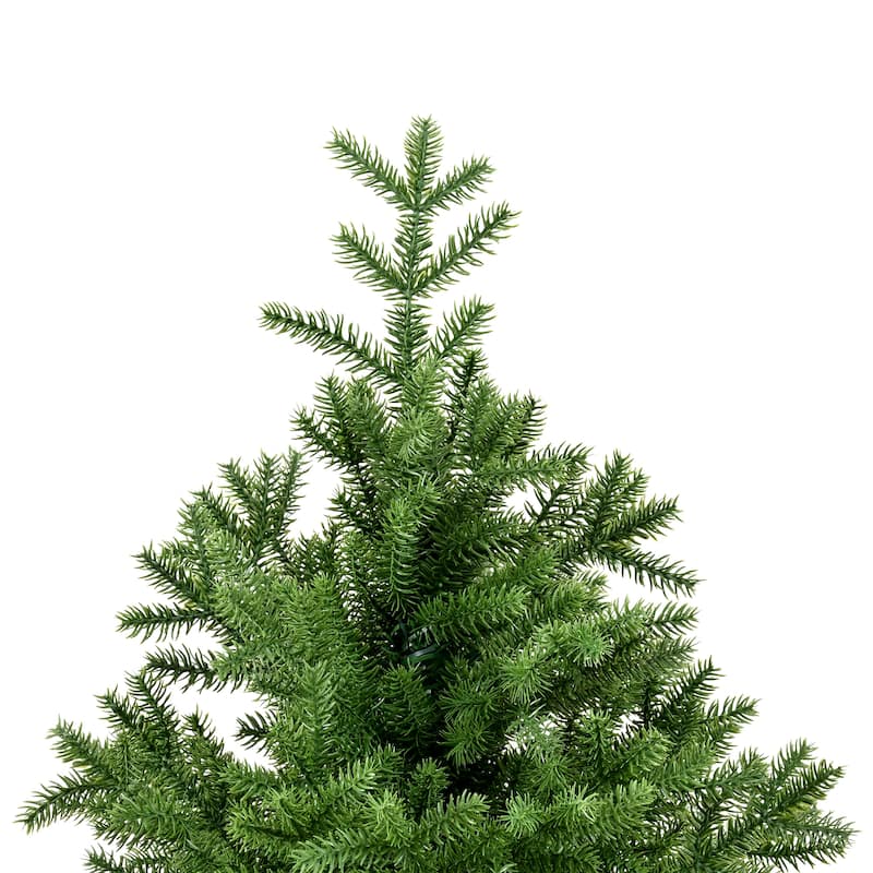 Premium 7FT Spruce Full PE Christmas Tree Unlit Hinged Branches With Foldable Metal Stand