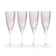 preview thumbnail 2 of 6, Pescara White Dot Champagne Flutes, Set of 4