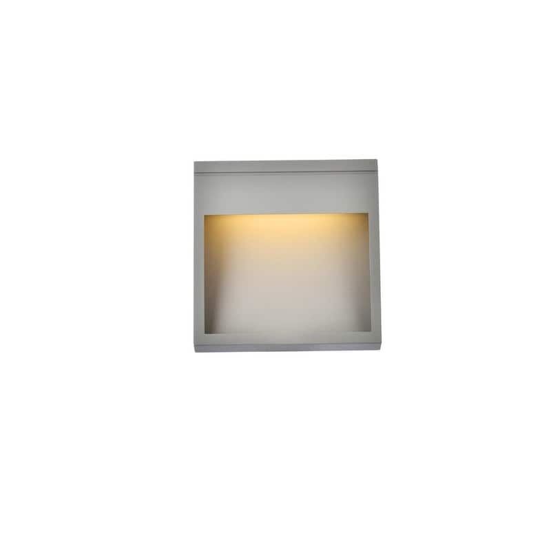 Modern Integrated LED Wall Sconce - N/A - Silver