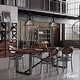 preview thumbnail 5 of 5, Hunter Rafner Pendant with Mercury Glass, Geometric, Industrial, Craftsman, Kitchen, Dining Room, Entry, Kitchen Island