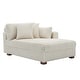 preview thumbnail 102 of 150, 42" W Plush Corduroy Upholstered Chaise Lounge Sleeper for Living