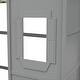 preview thumbnail 13 of 11, Solid Construction Twin Size House Kids Bed Loft Bed With Ladder