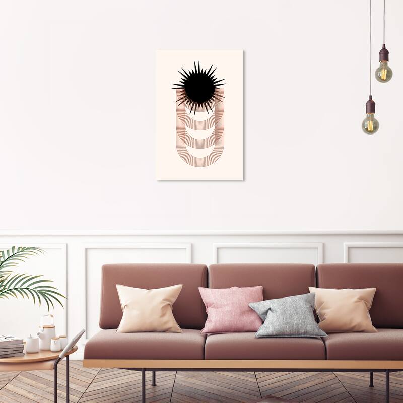 Wynwood Studio Canvas Abstract Olympic Sunstar Black and Modern & Contemporary Wall Art Canvas Print