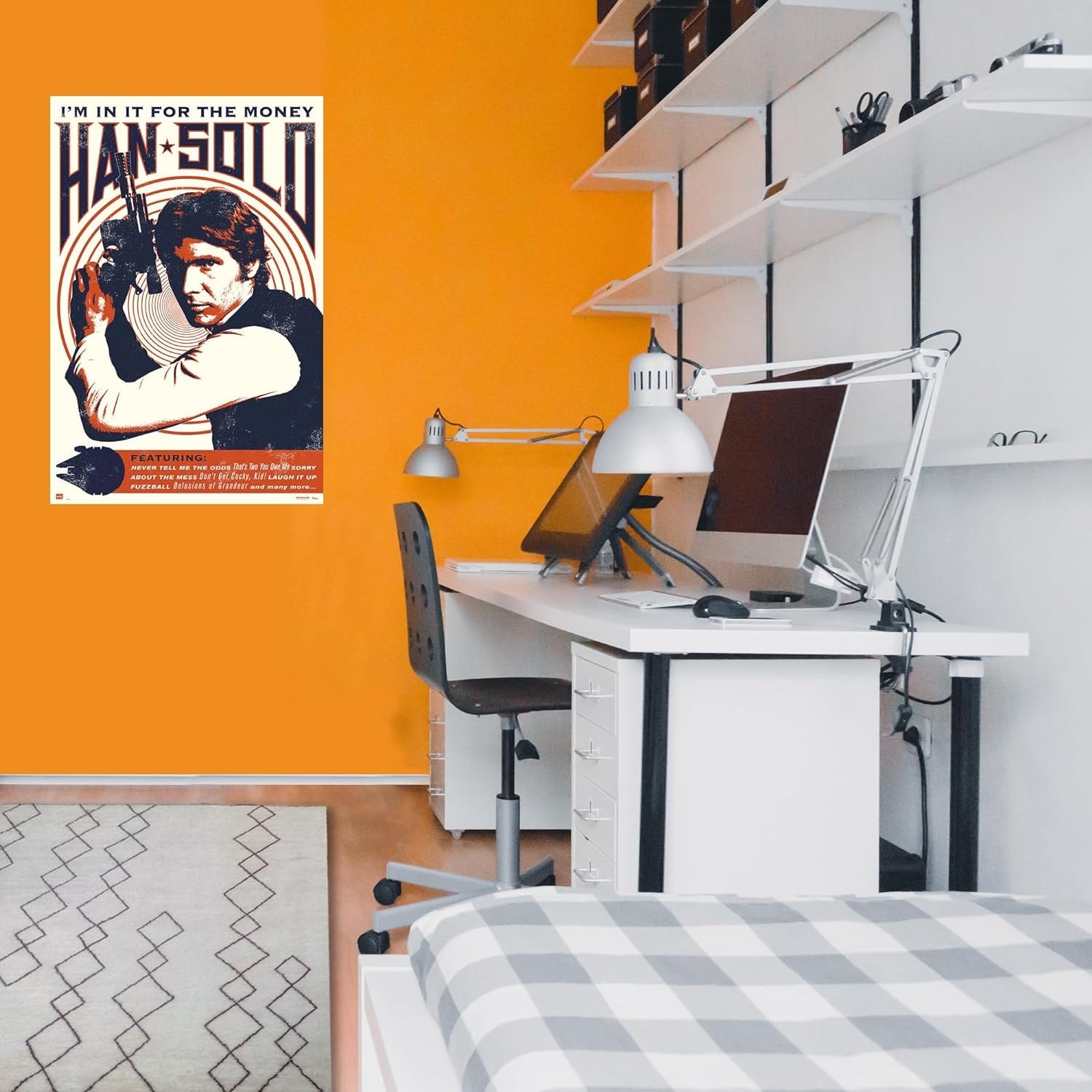 Star Wars Han Solo I'm In It For The Money Art Poster - 24 x 36 Inch -  Overstock - 40335678, image size:1500x1500