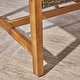 preview thumbnail 11 of 28, Hampton Outdoor Wood/Wicker Club Chair (Set of 2) by Christopher Knight Home