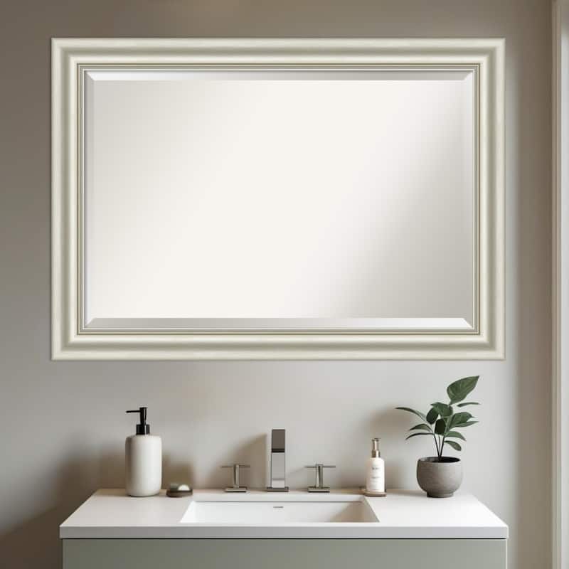Sophia Beveled Framed Bathroom Vanity Wall Mirror
