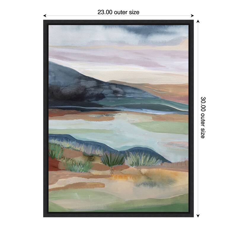 Mojave by Farren Lee Framed Canvas Wall Art Print - 23 x 30 in