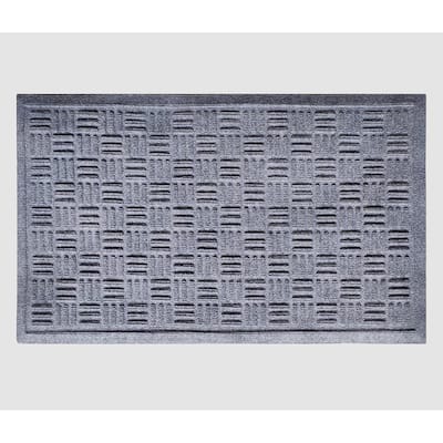 A1HC New All Weather Superior Dirt and Moisture Absorbing Polypropylene Door Mat with Non-Slip Backing for Inside Outside Use