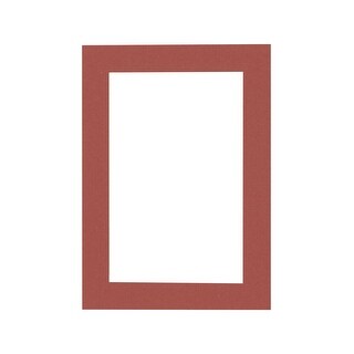 8x10 Mat Bevel Cut for 6x8 Photos - Acid Free Brick Red Precut Matboard ...