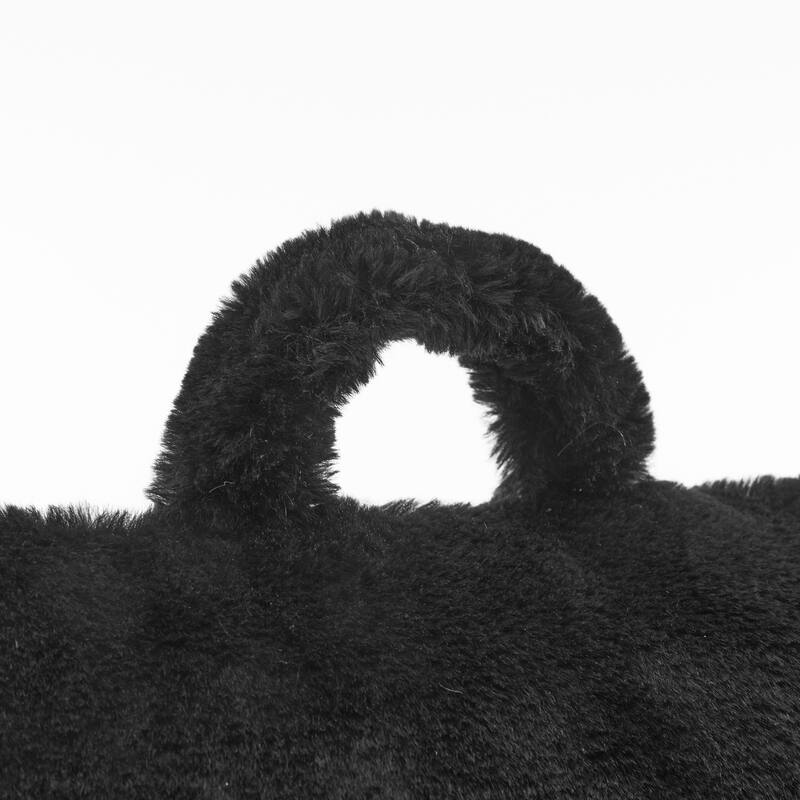 Urban Shop Decorative and Supportive Backrest Bed Pillow,Black