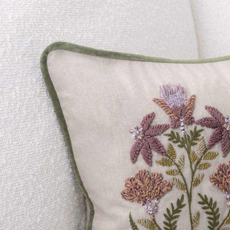 Villa by Classic Home Belcourt Linen Blend Throw Pillow