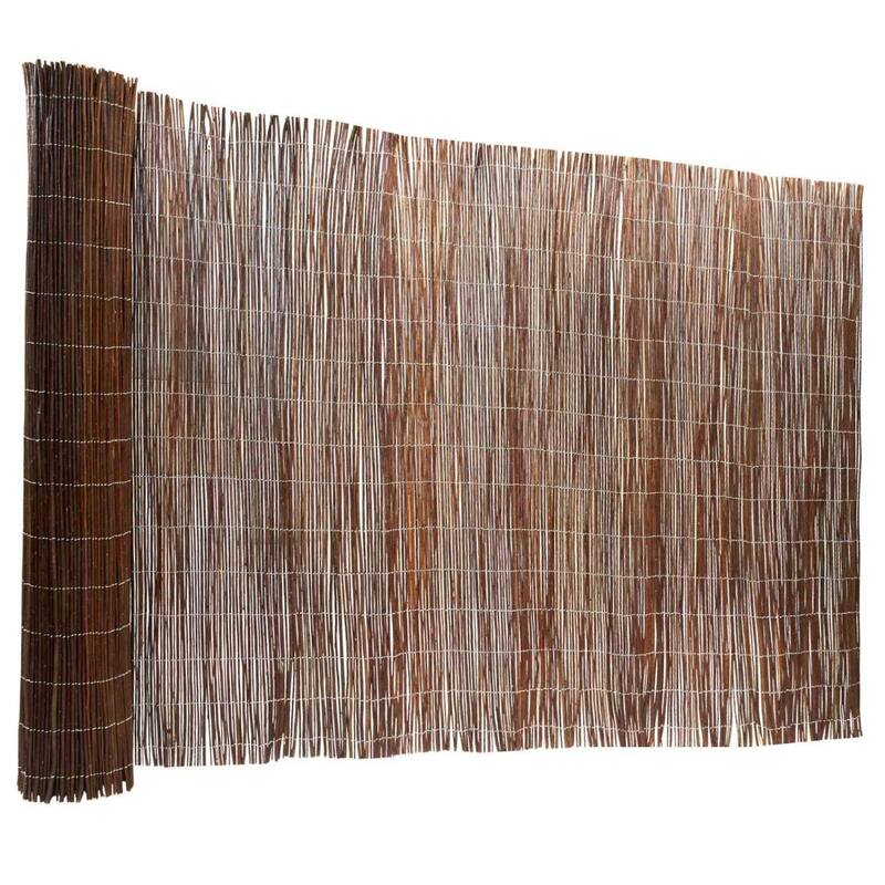Natural Willow Rolled Panel Fence Decorative Fencing for Backyard