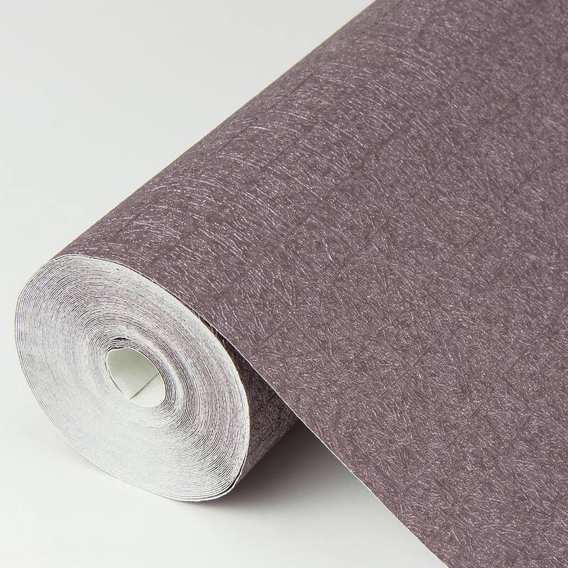 Brewster Basilic Purple Mosaic Wallpaper - 20.5in x 396in x 0.025in