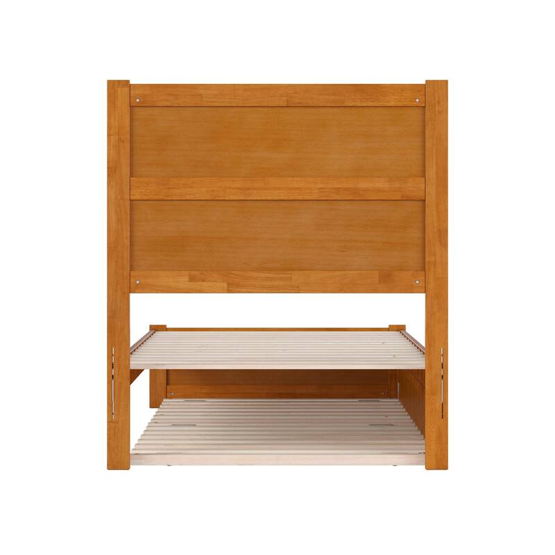 Aveline Wood Platform Bed with Matching Footboard & Trundle