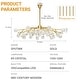 preview thumbnail 32 of 36, Gold Sputnik Chandeliers Modern Crystal Sputnik Chandelier Modern Crystal Pendant Light Chandelier Branches Chandeliers