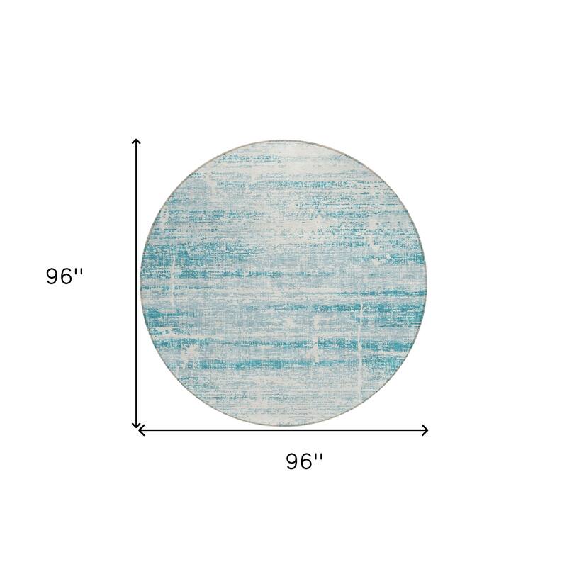 HomeRoots Abstract Transitional Rectangle Outdoor Rug