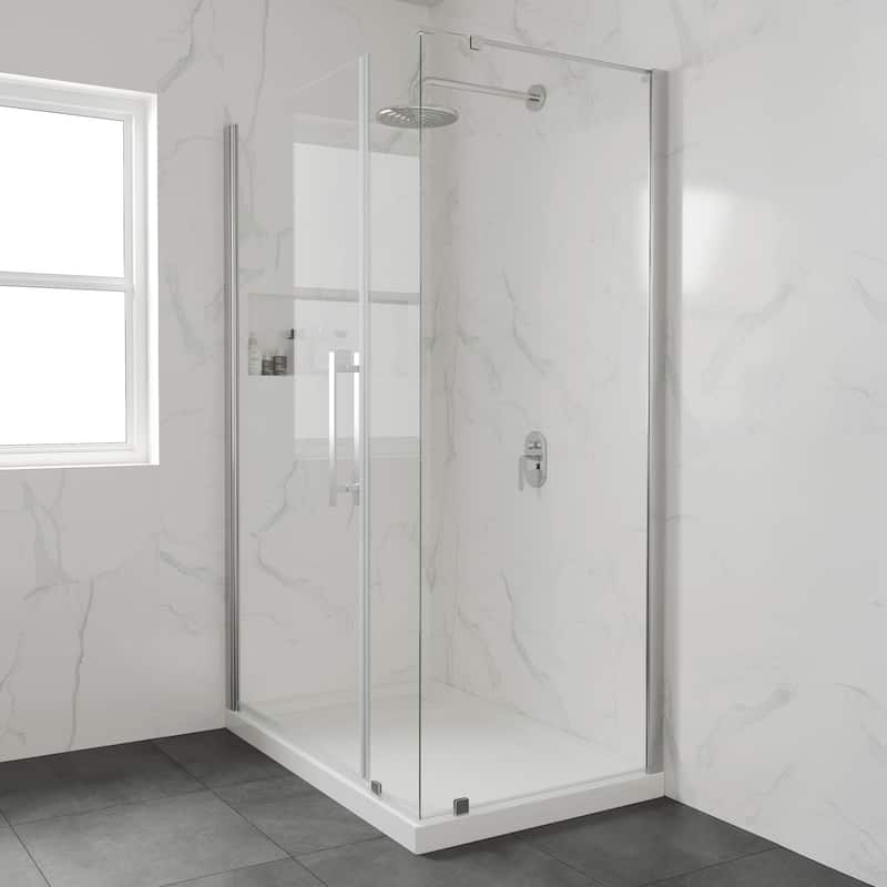 OVE DECORS Adena White Shower Base 60x36 in white